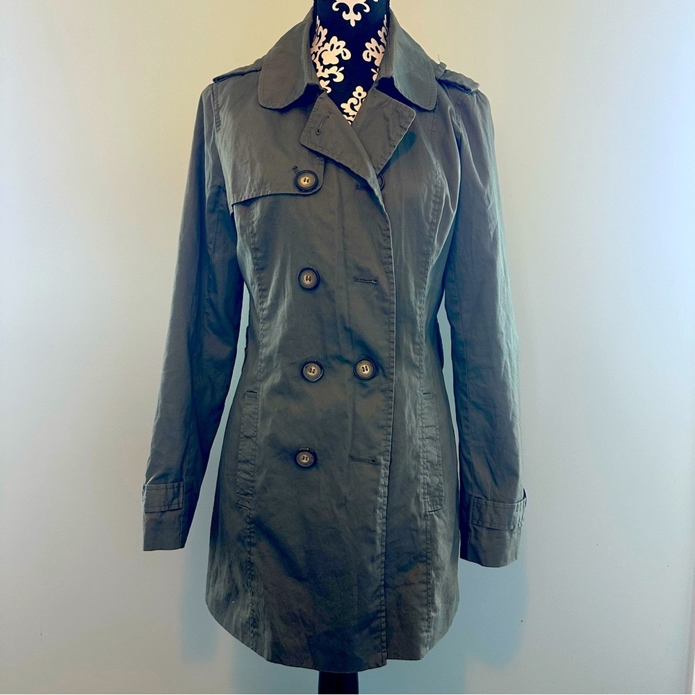 Ci Sono Camo Green Lightweight Midlength Jacket